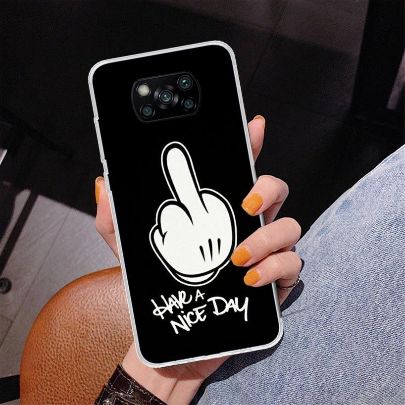

Middle Finger Phnoe Case for Xiaomi Poco X5 X6 X7 Pro X4 Gt F7 Ultra M8 M7 Redmi 15C 15 13C 13 12C 12 Unique Cover Coque Poco X7 Xiaomi Poco X5 Pro