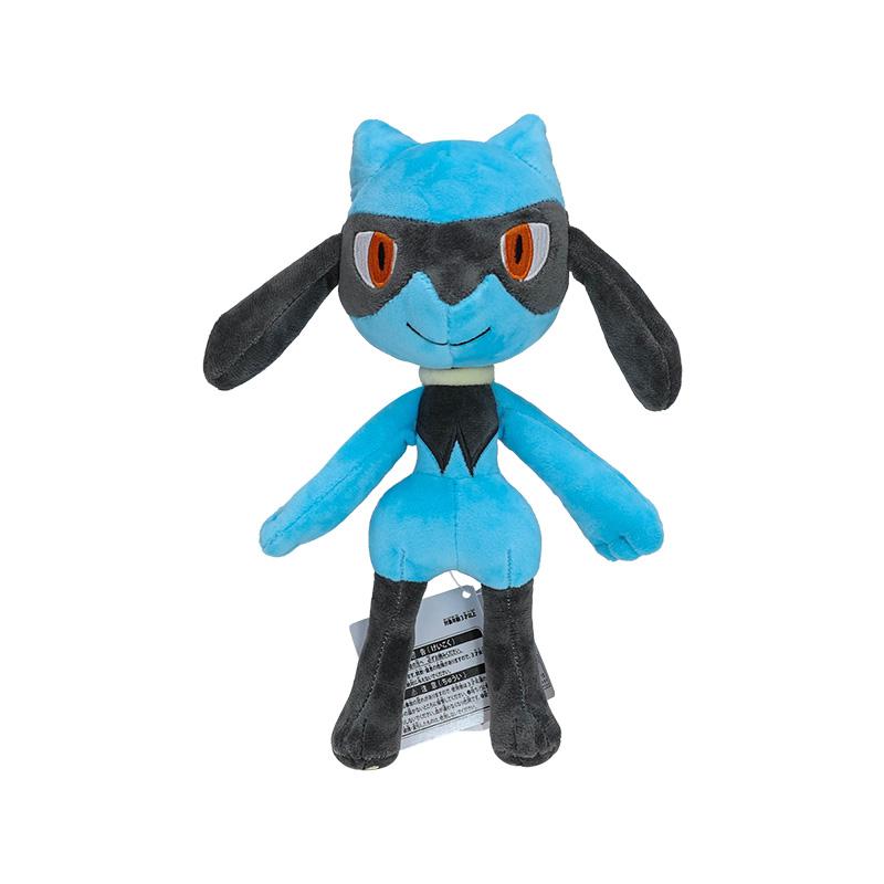 Plush Shiny Lucario Riolu Fit Cartoon Stuffed Toys Soft Doll Halloween Xmas Gifts