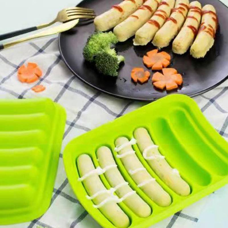 6 In 1 Sausage Machine Diy Mold Making Dog Handmade Ham Silicone Mold Baby
