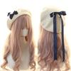 Fashion Lolita Japanese Style Beret Hat Woolen Handmade Winter Berets Hat Sweet Lacebow Bow Beret Winter Season