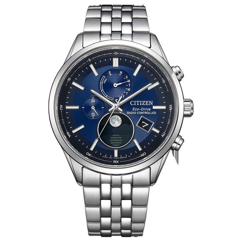 

CITIZEN Eco-Drive Series 100 Meters Waterproof Taste Solar Quartz Steel Strap 42mm Men s Watch Blue Dial BY1030-50L синій
