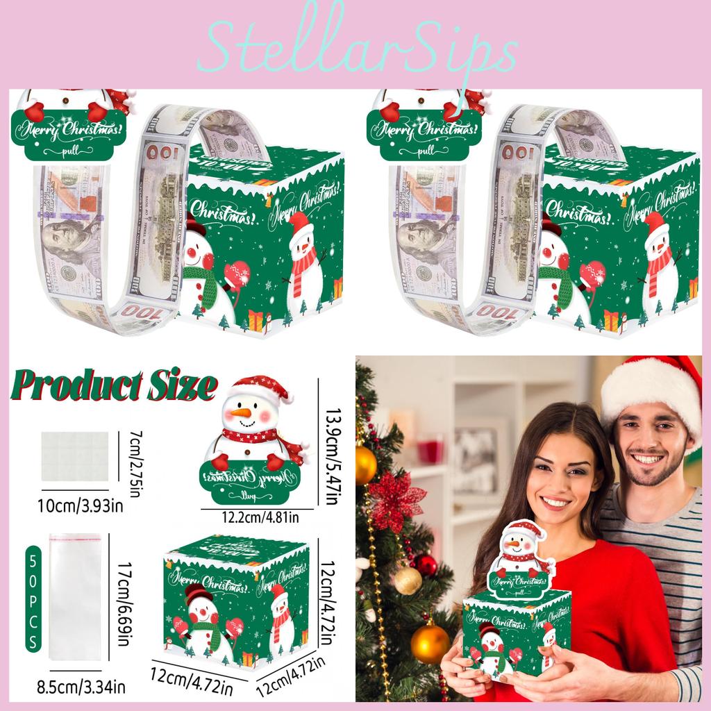 Christmas Theme Snowman Gift Money Box For Party Decor And Occasions Special