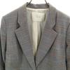 TELA made in Italy Check Pattern Jacket S gray Women Used