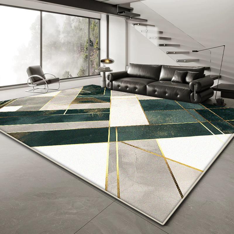 Tappeti Geometrici Nordici Grandi per Decorazione Soggiorno Casa Divano Tavolini da Caffè Tappeto 200x300 Camera da Letto Comodino Morbido Tappetino Antiscivolo