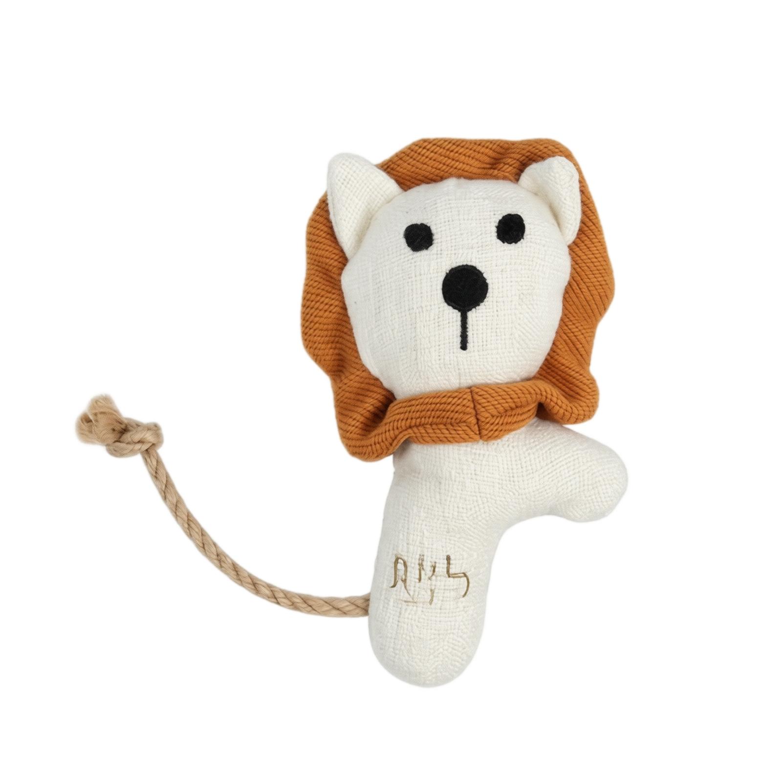 Catnip Filled Plush Cat Toy with Crinkle Paper and Rope Tail Interactive Kitten Teething and Activity Toy for Pets One Size