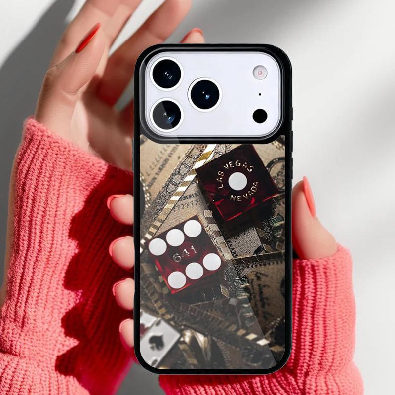 Dices Poker Casino Phone Case for iPhone 17 16 15 14 13 Pro Max Back Cover for 12 11 Pro Coque