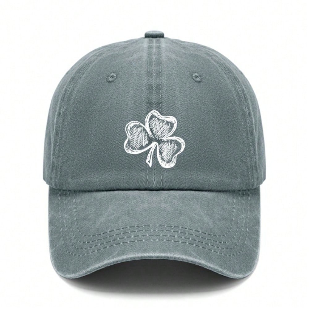 [Clover Baseball Cap] St Patricks Day Print Polyester Adjustable Breathable Casual Outdoor Sports Dad Hat For Men Women