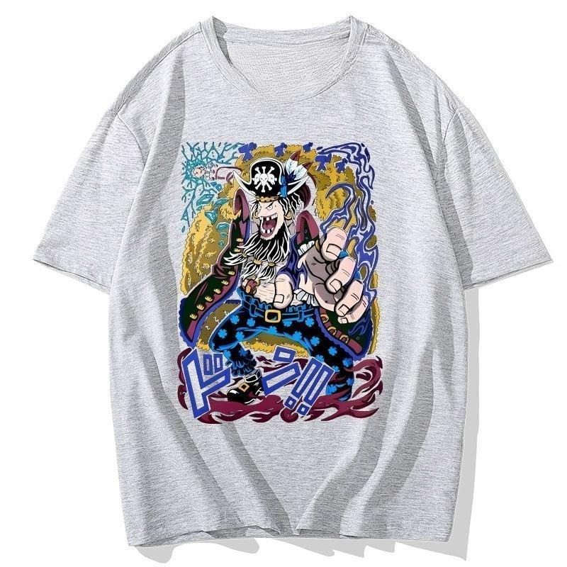 ONE PIECE Japanese Cartoon Animation Black Beard Animation Derivatives Two-dimensional Peripheral Short-sleeved Summer Male