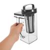 Water Pitcher With Infuser Pour Spout Lid Plastic Easy To Clean For Cold Brewing Tea Iced Iced Tea Fruit Drink Lemon Water Juice