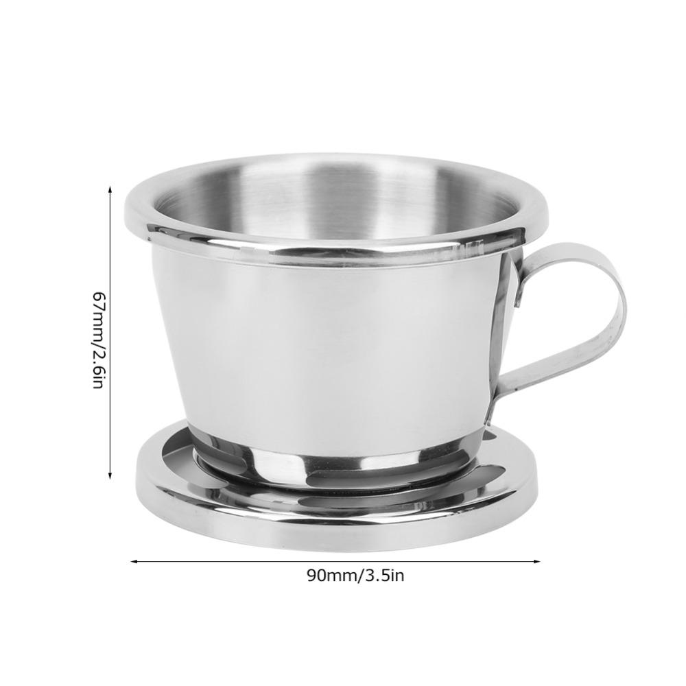 Detachable Water Segregator Coffee Drip Pot Stainless Steel Coffee Maker Outdoor Use