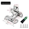 Stainless Steel 90° Right Angle Door Latch: Anti-Theft Sliding Bolt Lock