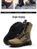 Men's Steel Toe Safety Shoes: High-Top, Ankle Support, Anti-Smash, Puncture-Resistant, Comfortable, Wear-Resistant