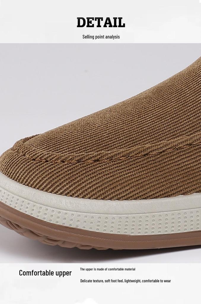 Men's Lightweight Casual Slip-on Shoes - Spring Style, Versatile Fashion, Low-cut Board Design