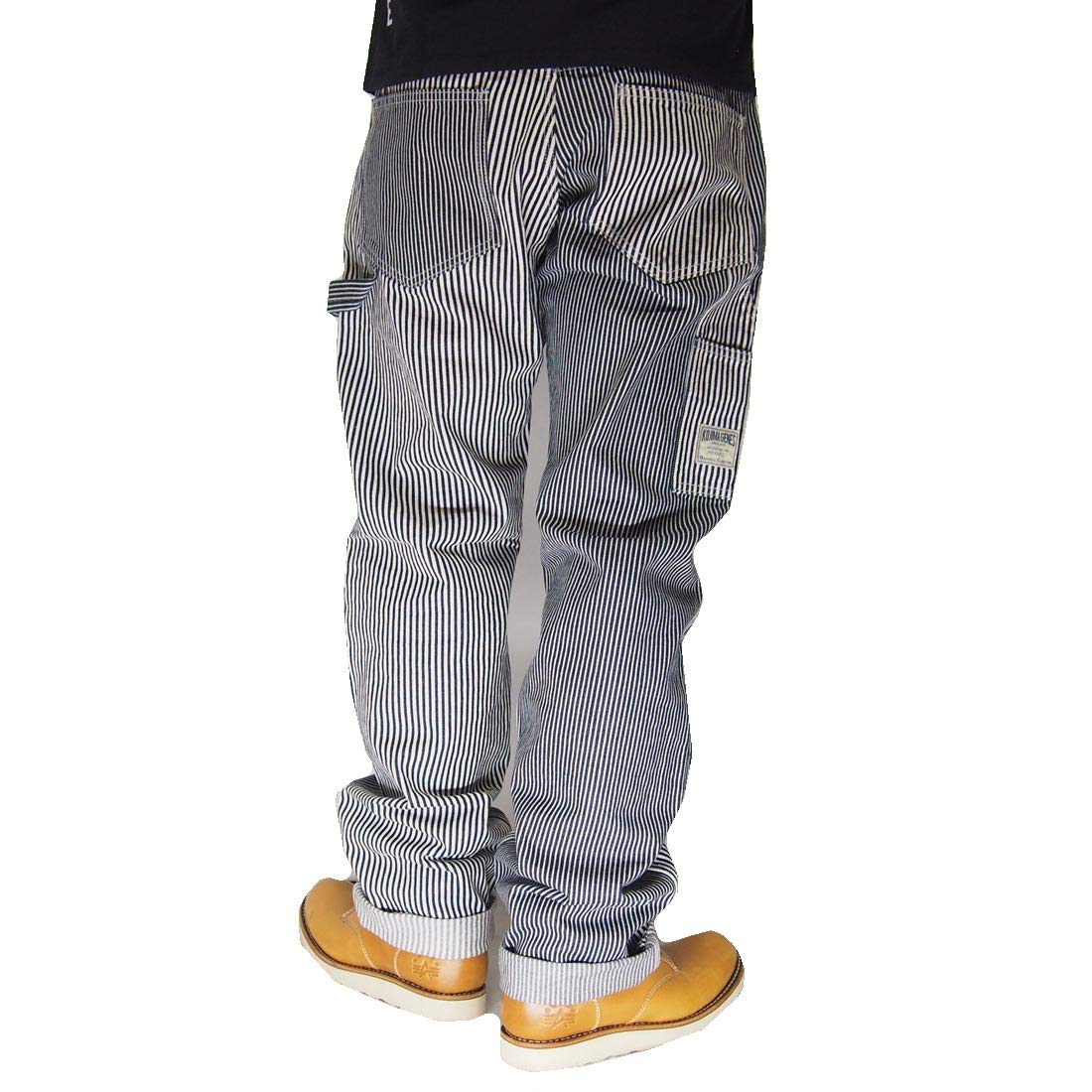 

Kojima Jeans Рабочие брюки Painter из мульти-хикори, Сделано в Японии, Стирка, RNB-1084-Hickory-42