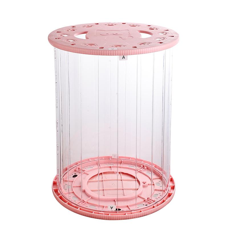 

Кошачья беговая дорожка-ролик для тренировок кошек, игрушки для кошек, полностью закрытая, портативная для прогулок 67*50.5 розовый