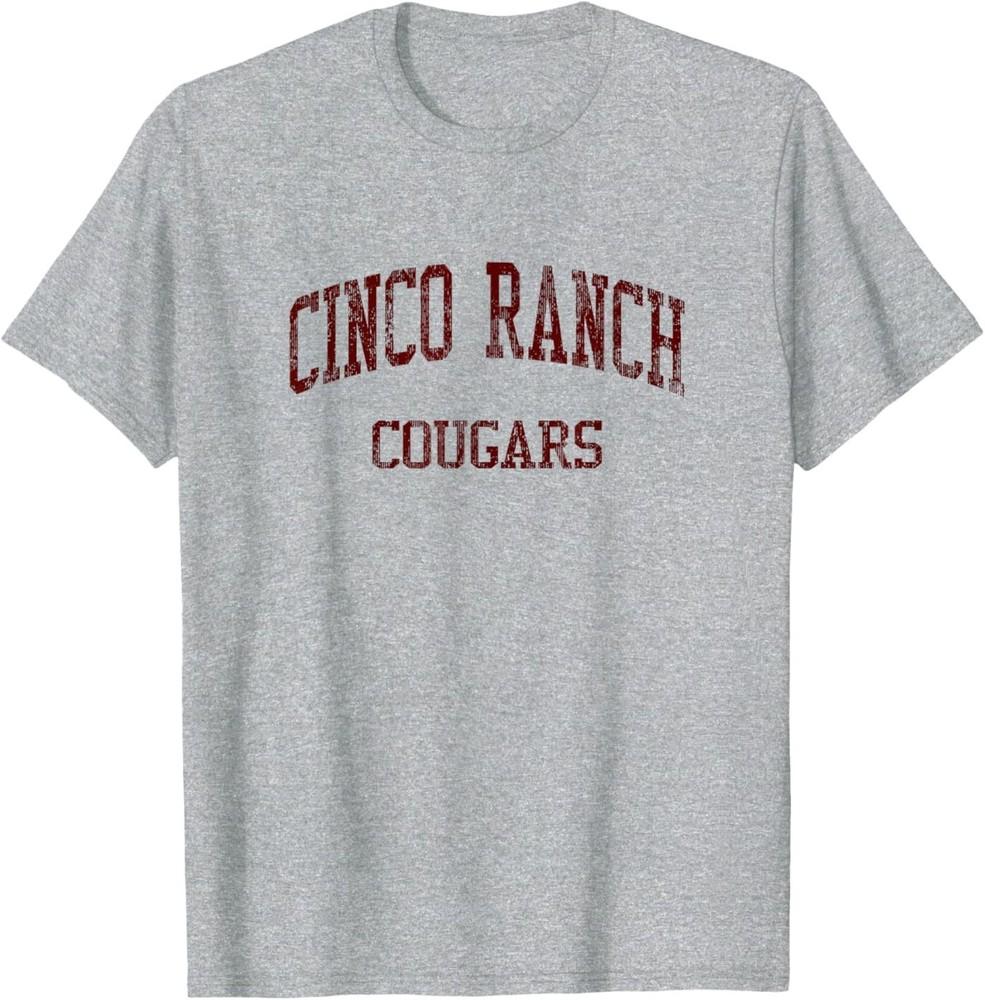 Школа Cinco Ranch High School HS Katy TX Винтажная спортивная унисекс футболка XL
