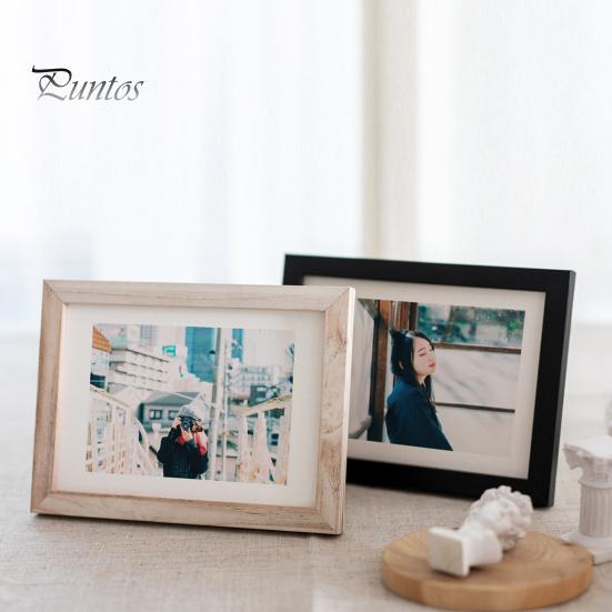 6/7/8/10-Inch/A4 Vintage Wooden Photo Frame Clear Glass Picture Display Frame Rustic Home Office Bedroom Desktop Photo Holder Decoration