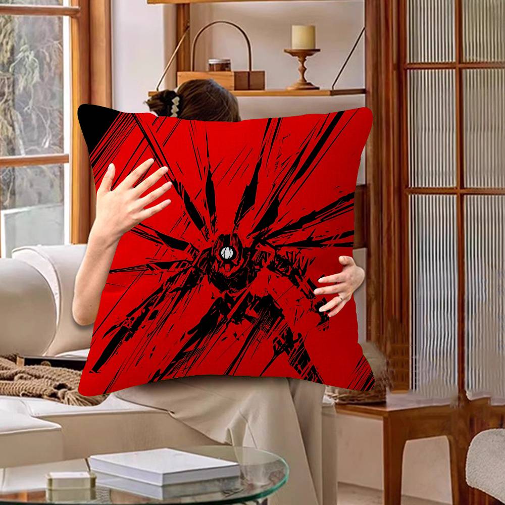 Game Anime ULTRAKILL Brooches Cushion Cover Polyester Sofa Cushions Decorative Throw Pillows Home Decoration Pillowcover