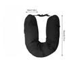 1PC Foldable Travel Neck Pillow, No Sponge, Can Store Clothes, with Adjustable Rope, Storage Bag, Suitable for Travel Use