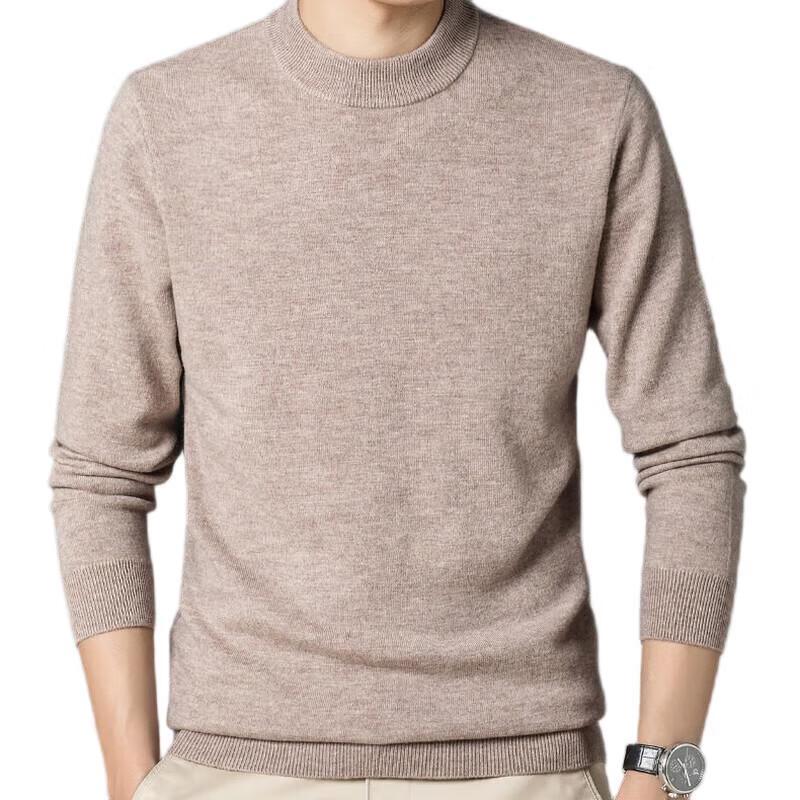 Yiliteng Men's YTMFFQ9851 100% Wool Turtleneck Sweater