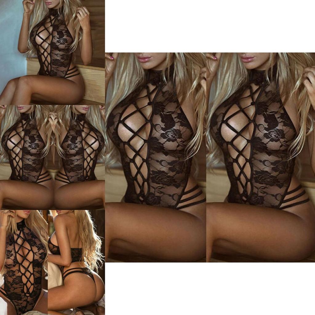 Stylish Women's Lace Back Bodysuit G-string Nightwear Babydoll Perfect For Romantic Nights