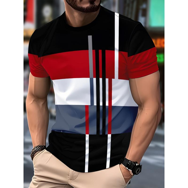 Men s Casual Fashion Printed T-Shirts S