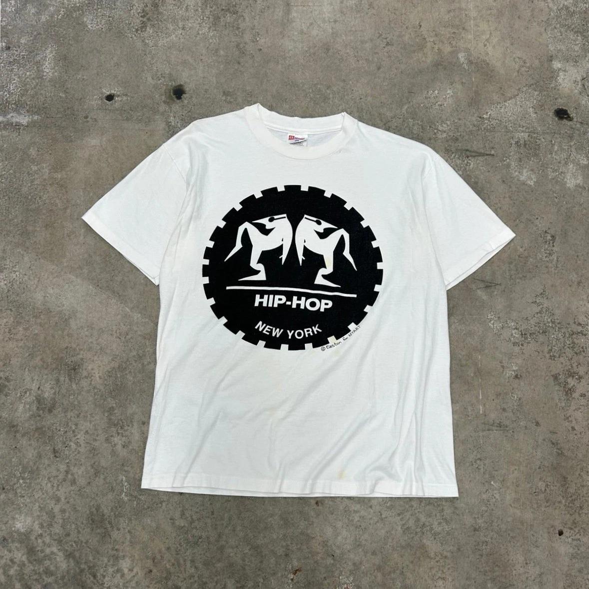 

Винтажная футболка NYART By Easton HIP HOP 90-х годов Размер Large Однострочная строчка L