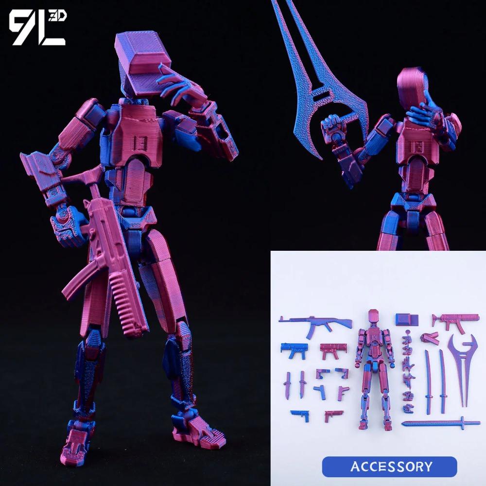 (Assembly Completed) T13 Action Figure Set,Dummy 13 Robot Action Figure, Lucky 13 Collectible Action Figure Articulated