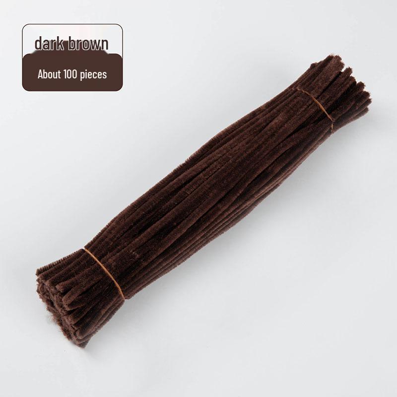 Chenille Stems [Zinc Art] Macaron Wool Strips for DIY Children's Toy and Bouquet Crafts.