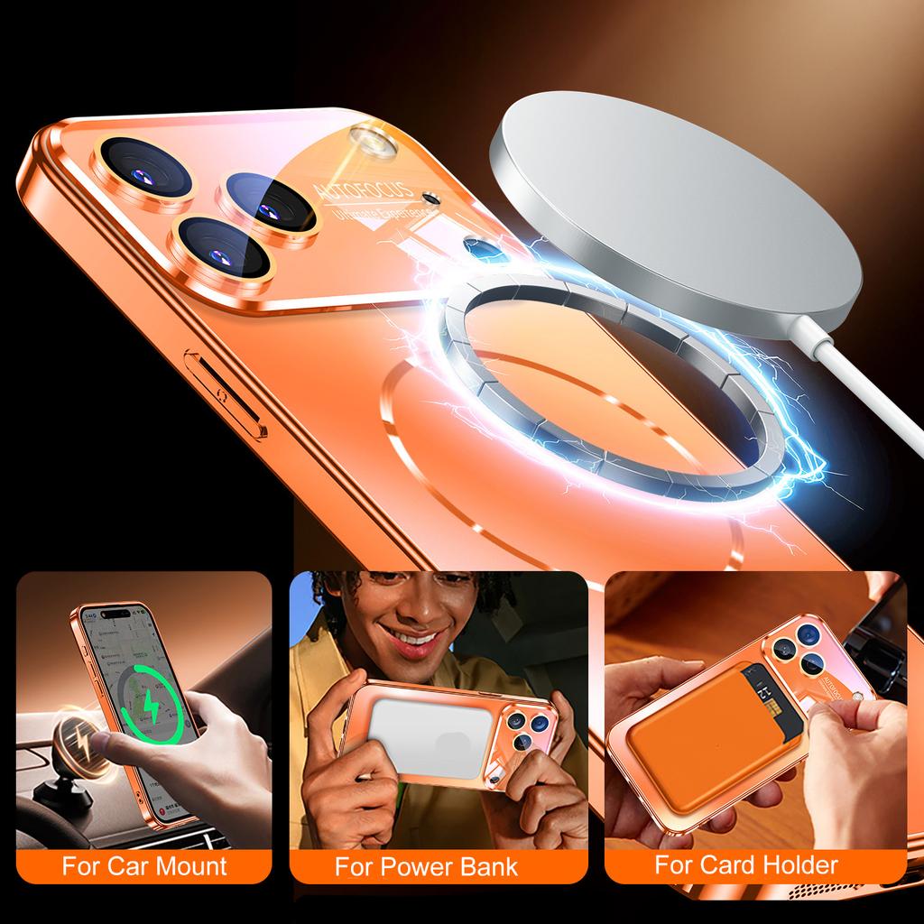 Matte AG Nano Hartschale Handyhülle Für iPhone 17 16 15 14 Pro Max Air Magnetisch Für Magsafe Kabelloses Laden Coque