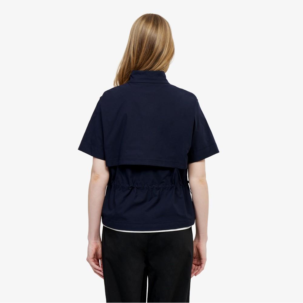Lacoste Women's Silhouette Short Sleeve Woven Anorak BF710E-56GHDE
