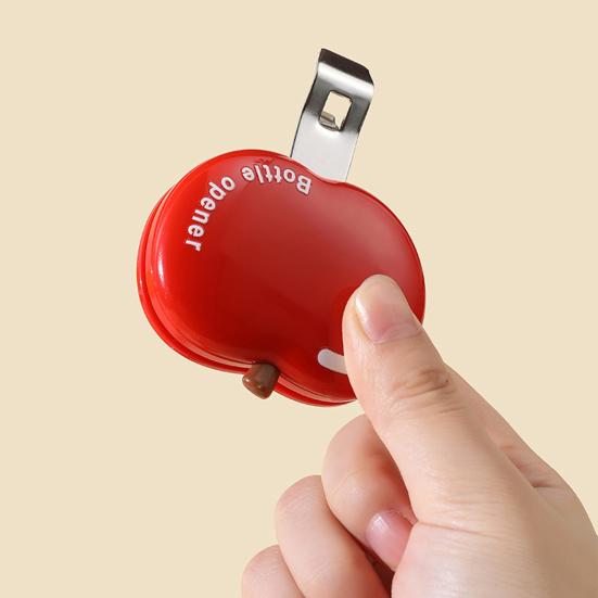 Apple-Shaped Magnetic Bottle Opener & & Beer Bottles Clip for Medicine Vials Can Opener Refrigerator Magnet