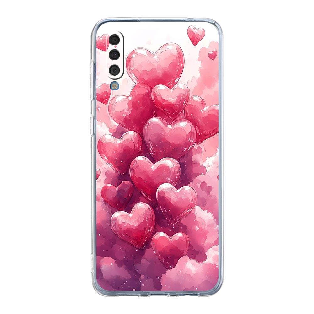 

Чехол для Samsung A26 A36 A56 A54 A52 A50 A70 A40 A20S A12 A14 A16 A22 A24 A42 A34 A32 5G A06 Чехол Картина маслом Граффити Сердце Samsung A06