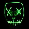 Halloween Two-Color Luminous EL Mask for Dance Parties