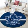 Toronto Maple Leafs,Round Area Rug,Carpet Rug for Living Room Bedroom Sofa Playroom Decor,Non-slip Floor Mat