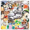 50 Sleeping Animals Doodle Stickers Personality Cartoon Cute Panda Decorative Water Cup Suitcase Stickers