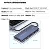 6 In 1 Card Reader SD TF XD CF M2 Memory Card Reader USB Adapter Type C High Speed Data Transfer Cardreader For Laptop