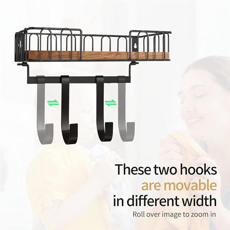 Laundry Room Decor And Storage Ironing Board Hanger Metal Wall Mount Iron And Ironing Board Holder With Large Storage Capacity