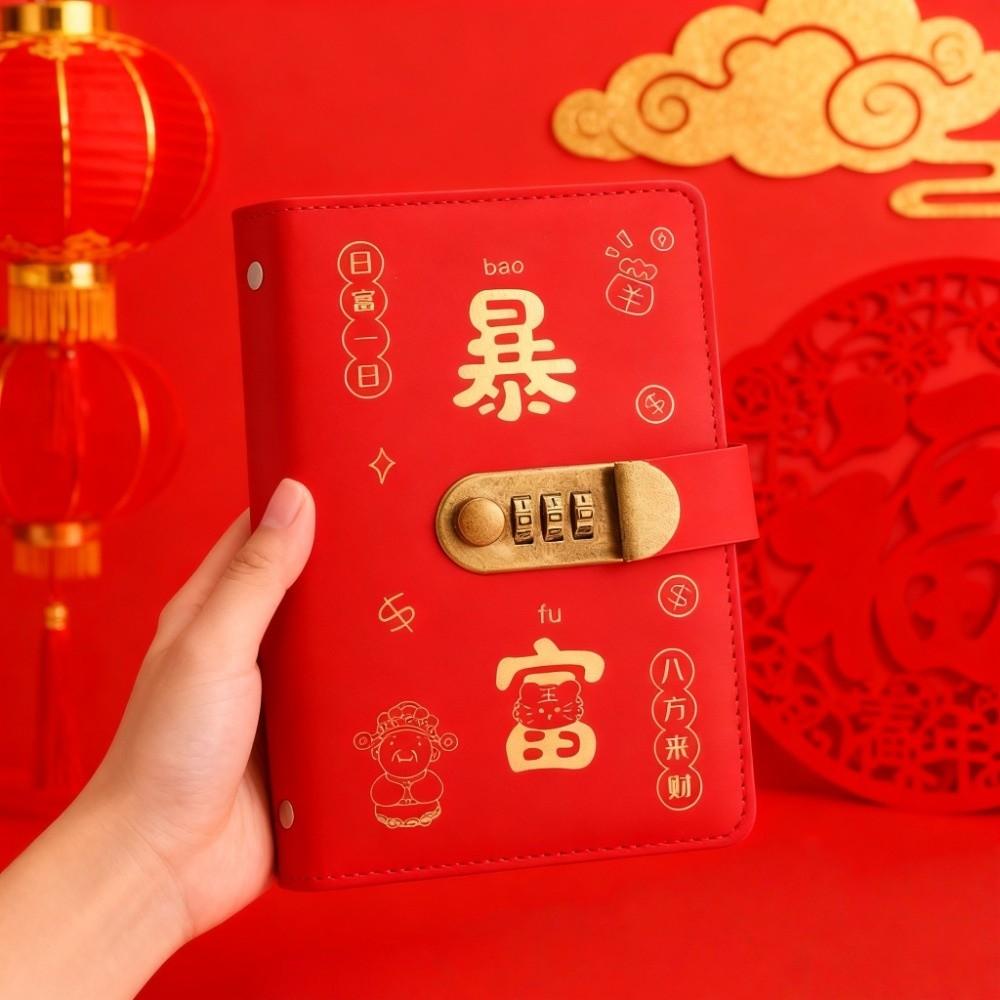 Waterproof Money Saving Book PU Leather Money Storage Bag Ledger  Financial Tool