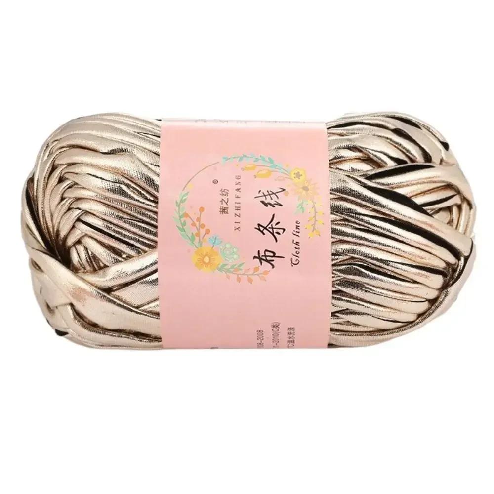 100g Ecopelle Filato da Crochet Lucido Filato per Maglia Fai-da-te Pallina di Filato per Borsa Coperta Cuscino Maglia Maglia all'Uncinetto Filato