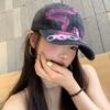 American Retro Y2K Wasteland Style Baseball Cap Female Dark Punk Style Sweet Cool Babes Show Face Little Peaked Cap Tide