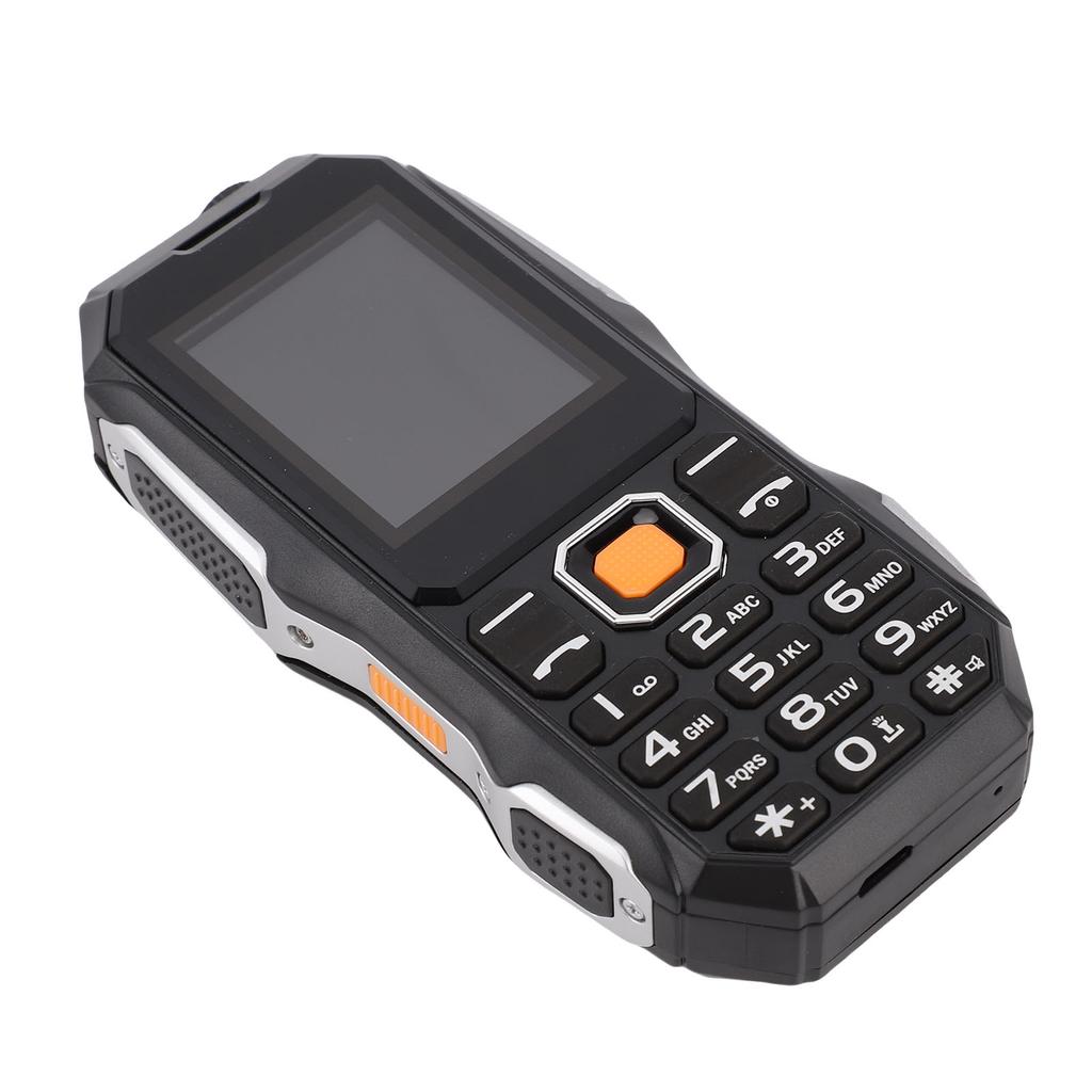 2G Unlocked Cell Phone Multifunctional Dual SIM Big Key Basic Mobile Phone with HD Screen FM LED Flashlight
