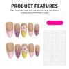 10PCS Nude Almond False Nails with French Tip Easy Effortless Application To Nails for Working Dating or Partying