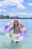 Rainbow Color Floating Ring Adult Size 120cm Floating Ring Chill Time Floating Ring with Rope Instagrammable (1 Piece)