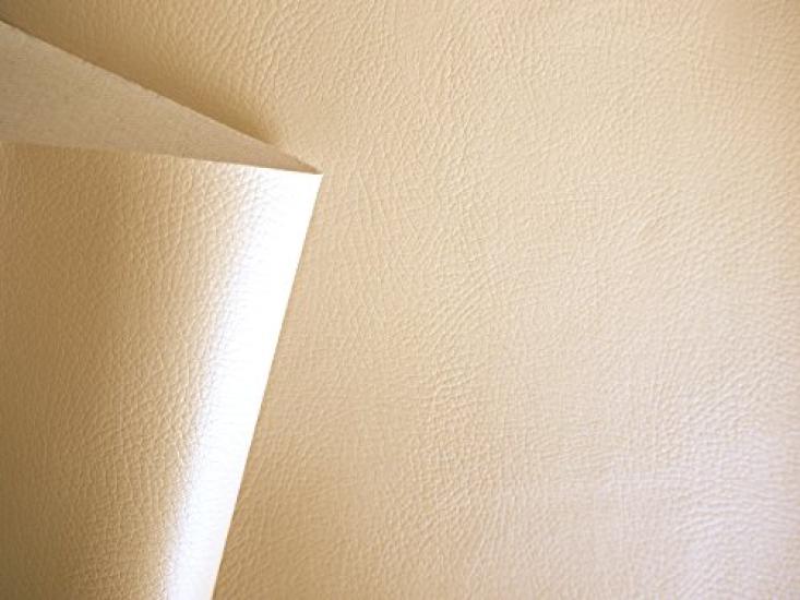 Adhesive leather synthetic leather fabric 135 x 80 cm (sticker type) (beige)