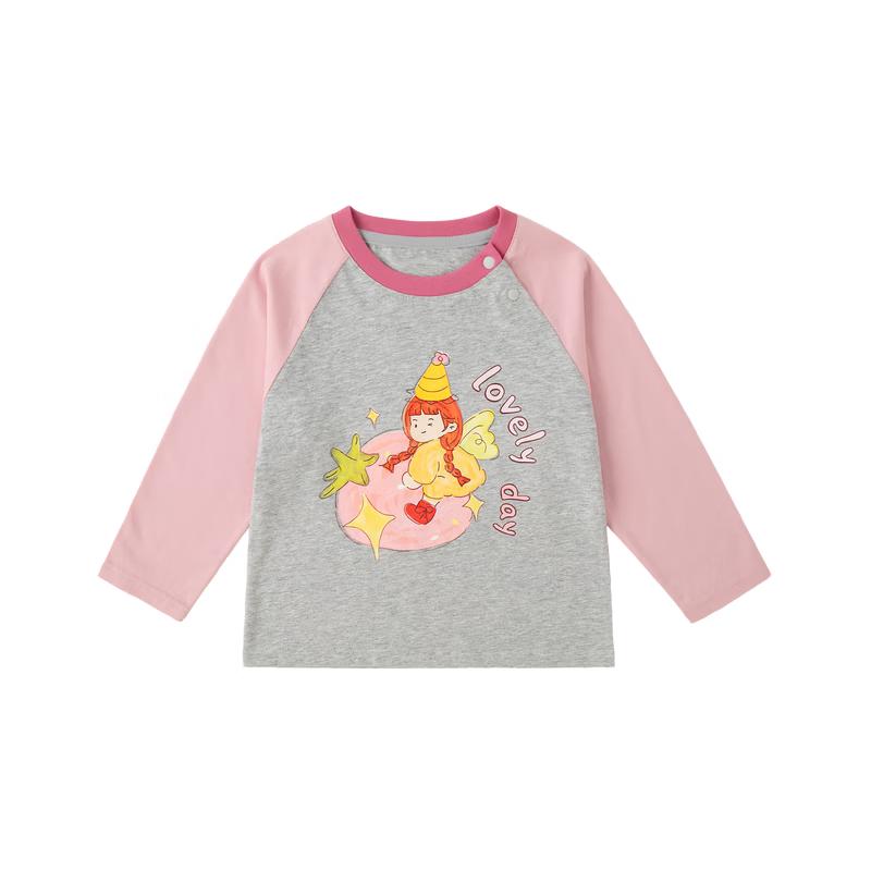 Dudu Kids 100% Cotton Girls' Long-Sleeve T-shirt