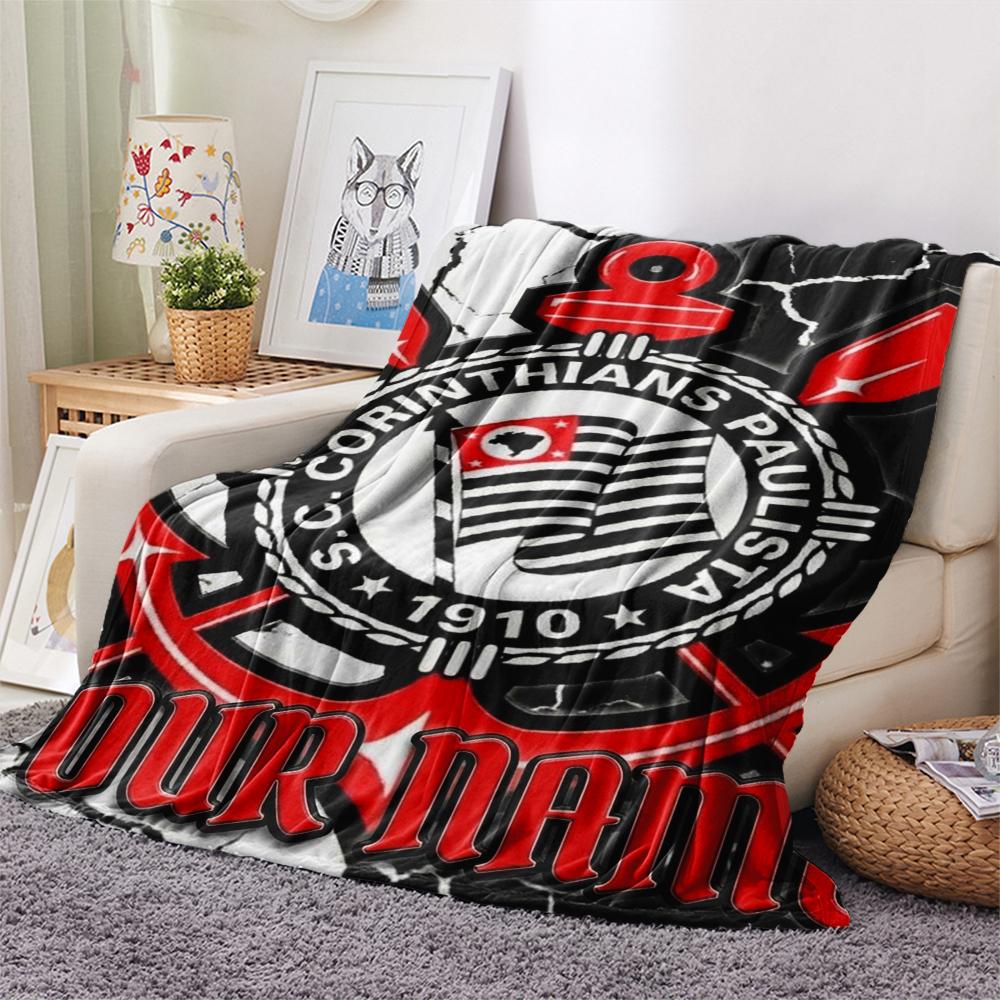 1PC Custom Name Corinthians Patterned Flannel Blanket Suitable For All Seasons for Home Decor Warmth and Comfort Gifts Holiday Present