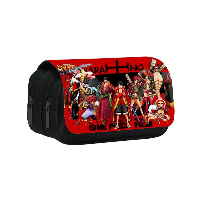 One Piece Double Layer Pencil Case With Nylon Material For Students And Stationery Storage