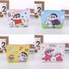 Crayon Shinchan Coin Purse Cute Anime Student Wallet Cartoon Travel Wallet Keychain Key Charger Storage Bag Gift