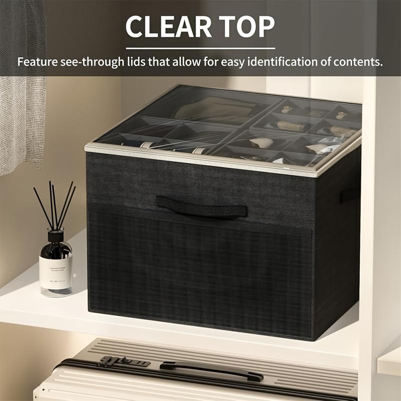 1 buc Cutie de Depozitare Combinație Depozitare Ordine Haine Compartimente Garderobă Multifuncțională Pânză Oxford Rezistent la Praf Cutie Pantofi